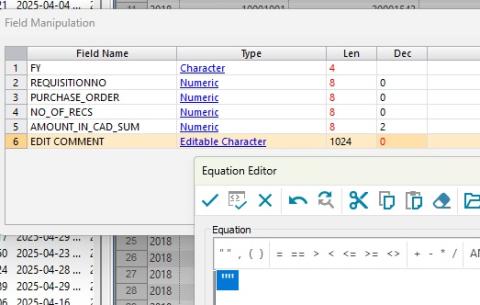 Editable comment field